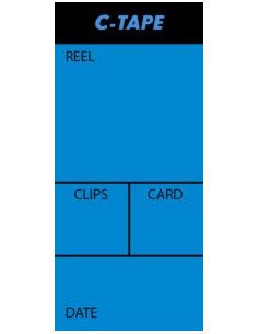 C-Tape25mm x 15m - 250 Labels - White 2