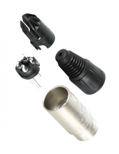 Conector de Audio Macho NEUTRIK 3P XLR NC3MXX