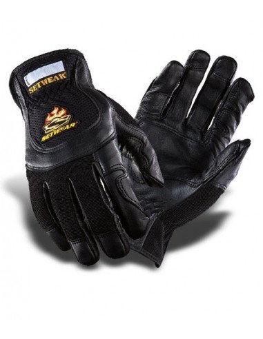 SETWEAR Pro Leather Black Gloves