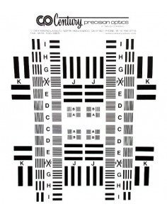 Century Precision Optics Resolution Chart