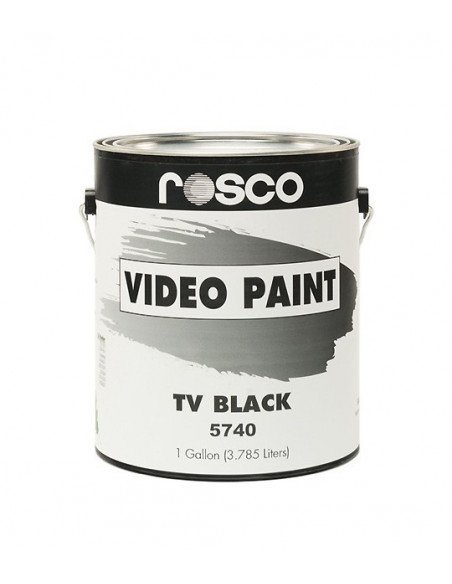 Pintura "TV Black" 1 Galón (3,8 Li) ROSCO