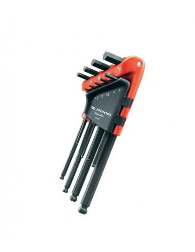 FACOM set of 83SHJP9A long Allen wrenches, metric