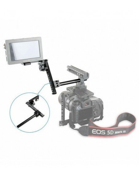 Soporte de Lupa SMALLRIG 1587 con Barra de 15mm - EVF Mount