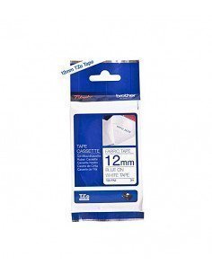 Cartucho TZe-535 BROTHER Blanco sobre Azul - 12mm x 8m