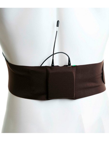 Correa Cintura URSA Color Negro Mediana Con Bolsillo