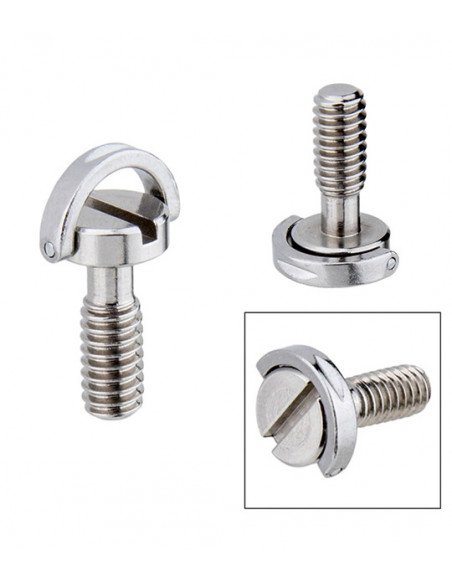 KUPO KS-184 Stainless Steel Flat Head Shaft D Ring 1/" Screws 21mm