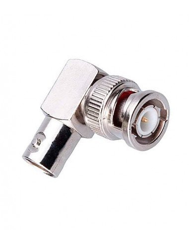 Adaptador de Vídeo BNC Codo 90º 4GHz - Macho-Hembra