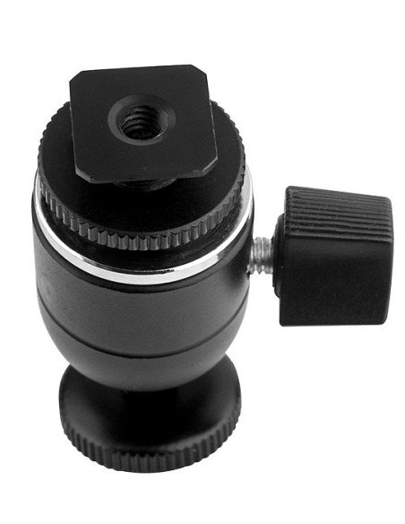 Mini Ball Head with Hot Shoe Adapter - Adaptador KUPO KS-CB03 Cabezal de Bola Mini con Zapata