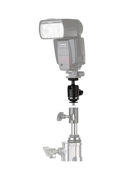 Mini Ball Head with Hot Shoe Adapter - Adaptador KUPO KS-CB03 Cabezal de Bola Mini con Zapata