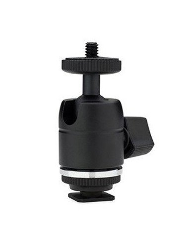 Mini Ball Head with Hot Shoe Adapter - Adaptador KUPO KS-CB03 Cabezal de Bola Mini con Zapata