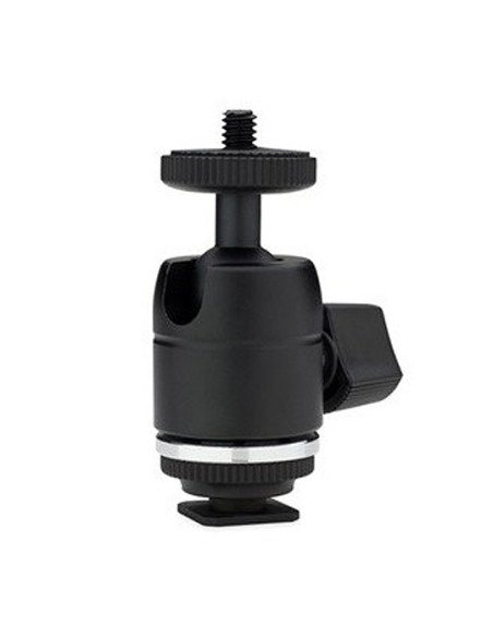 Mini Ball Head with Hot Shoe Adapter - Adaptador KUPO KS-CB03 Cabezal de Bola Mini con Zapata