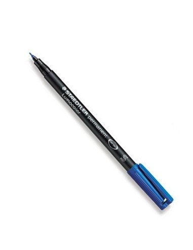Rotulador STAEDTLER Permanente Lumocolor S azul