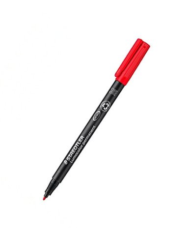 Rotulador STAEDTLER Permanente Lumocolor M rojo