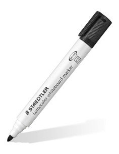 STAEDTLER Marker for Slates Lumocolor Round Tip Black