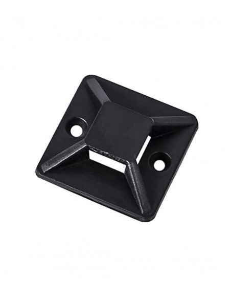 Base para Bridas Sujetacables 30 mm x 30 mm - Negro
