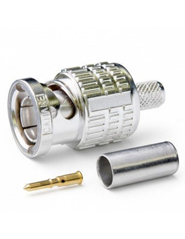 Conector BNC Canare BCP-A4 – Enchufe Crimp 75Ω