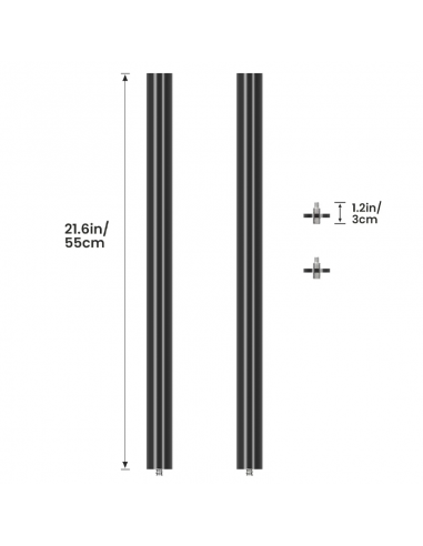 Titanrig Cart Accessory – Mounting Rod 110 CM