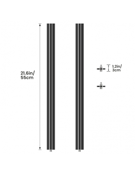 Cart Rod 110cm TARION - Accesorio Titanrig Cart