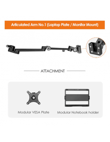 Titanrig Cart Accessory – Arm Module X | VESA & Laptop Mount