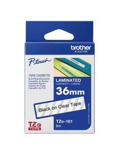 Cartucho BROTHER TZe-161 Rojo sobre Negro - 36mm x 8m